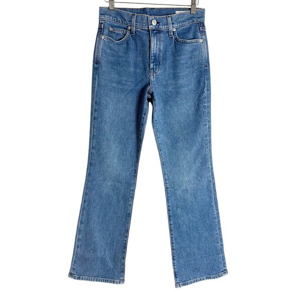 AYR The Hangout Merci Beaucoup High Rise Boot Cut Denim Blue Jeans Size 27S - Picture 2 of 9
